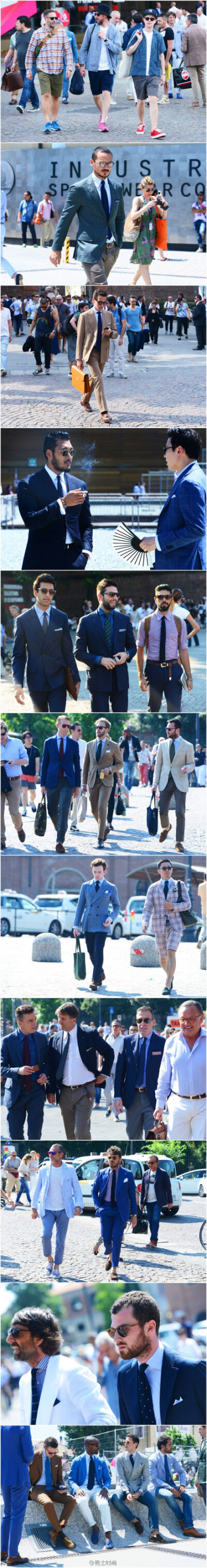 Pitti Uomo 男装展上的型男街拍（第三波）虽然所有男士的着装风格大抵相似，但还是百看不厌。