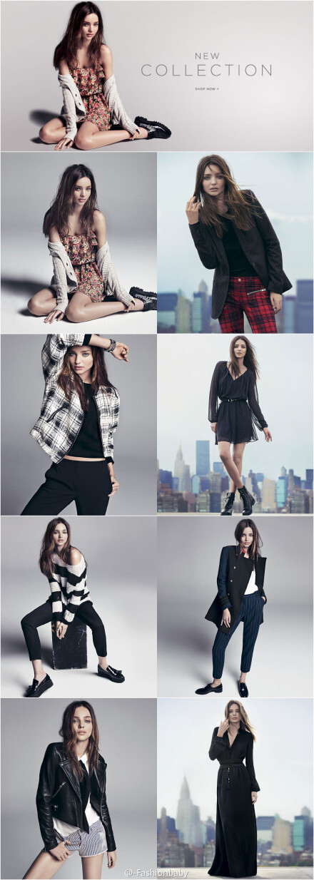 Miranda Kerr for Mango 2013 F/W Lookbook.