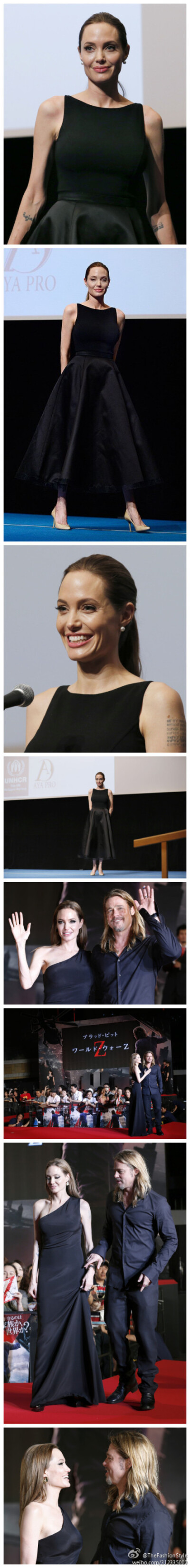#出席活动#—— [威武] #Angelina Jolie# - 'In The Land of Blood and Honey' screening And - 'World War Z' premiere in Tokyo。 2013.07.29 HQ（#高清组图#）
