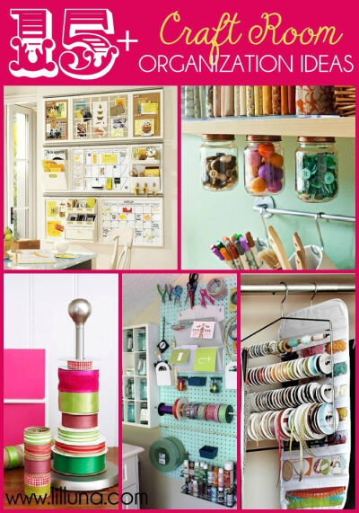 15+ Craft Room Organization Ideas on { lilluna.com } #craftroom