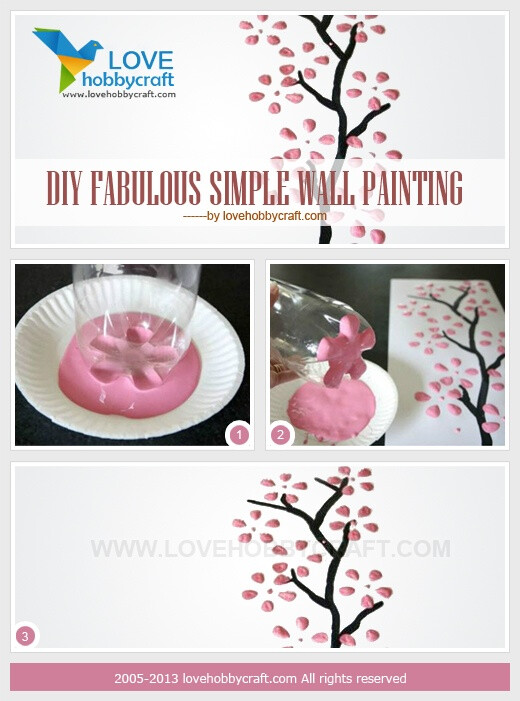 DIY fabulous simple wall painting