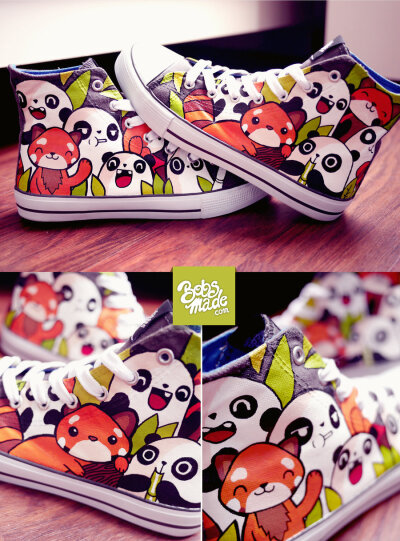 Theme: Red Panda, Pandas, Bamboo, leaves