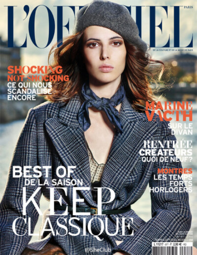 #时尚画报#┃Ruby Aldridge for L’Officiel Paris August 2013