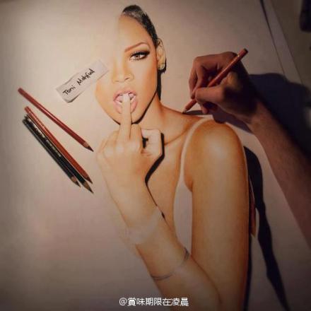 画的rihanna？！