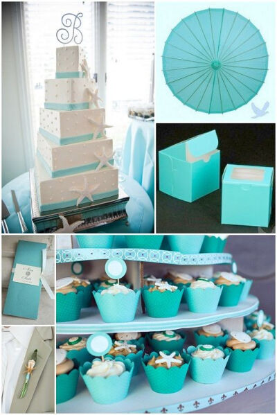 blue beach wedding centerpieces - Google Search