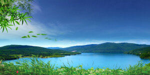 高清大气展板背景psd模板