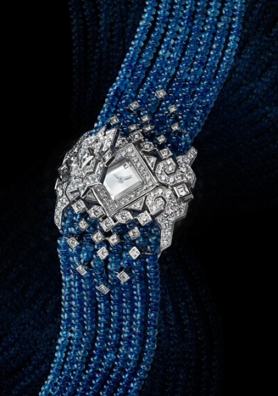 Cartier - Secret Watch - White Gold - Sapphire Beads &amp; Diamonds配饰✿┞liran┦✿收图