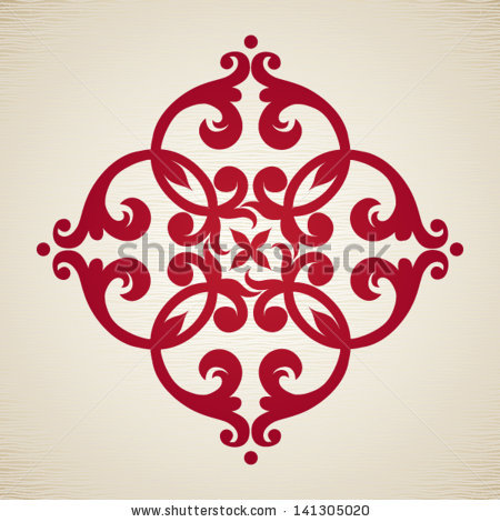 Vector baroque ornament in Victorian style. Element for design. It can be used for decorating of invitations, cards, decoration for bags and clothes, at tattoo creation. - stock vector