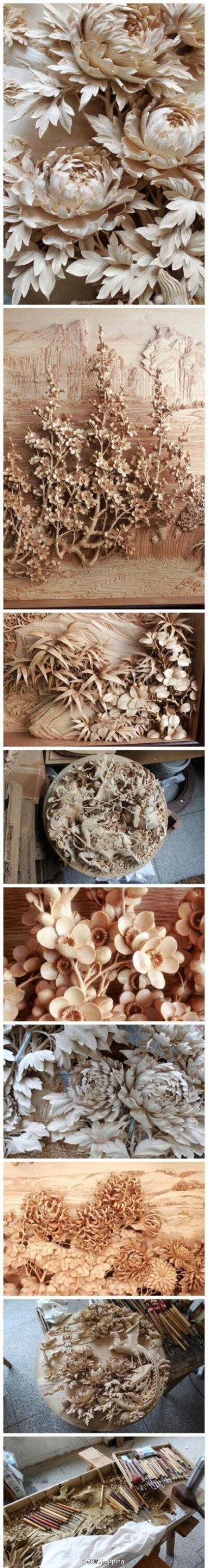中国民间工艺 · 花样木雕，中国传统技艺和人民智慧的精华。