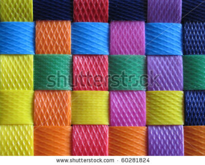 Many color basket - stock photo