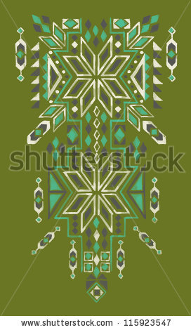 Navajo Pattern (Hand Drawn) - stock photo