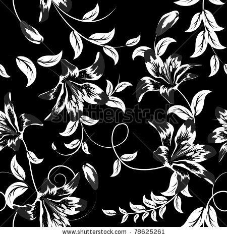 Seamless vector floral pattern. For easy making seamless pattern just drag all group into swatches bar, and use it for filling any contours. - stock vector