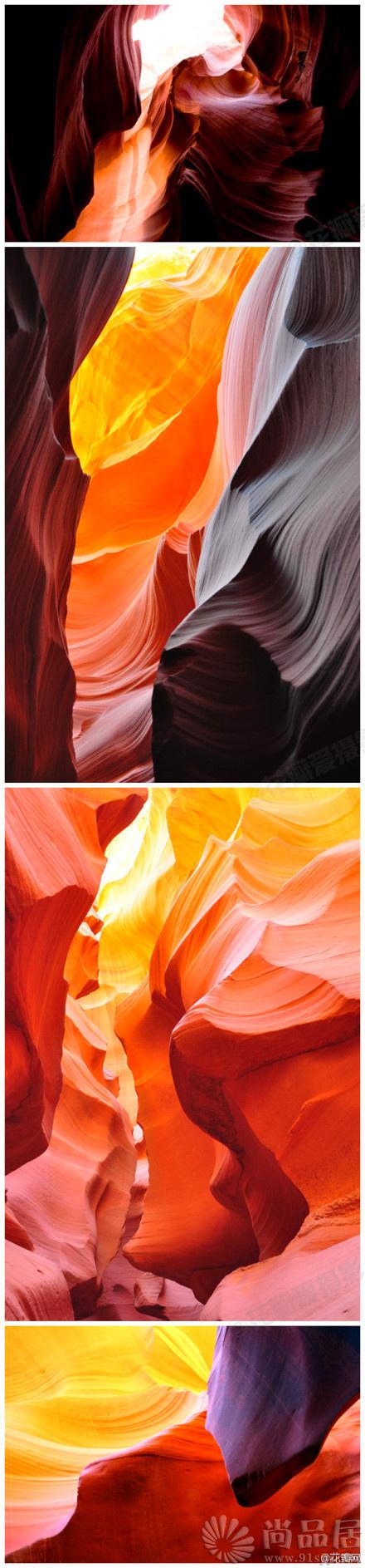 尚品居-#旅行#【位于亚利桑那州纳瓦霍语国家公园的Antelope Canyon(羚羊