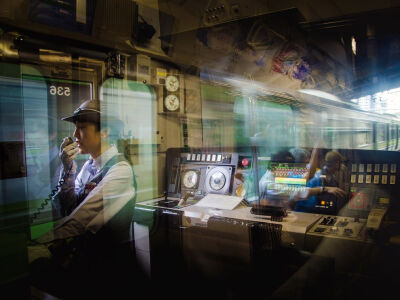 "Traveling by train is the most convenient way to travel in Japan," says photographer Danilo Dungo, a member of the National Geographic Your Shot community. Here, a train operator announces the approa…