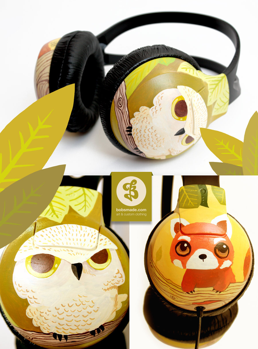 Owl and Red Panda Phones