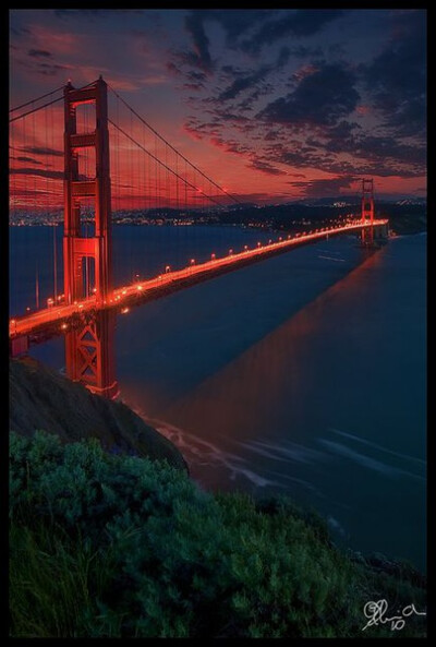 ~~San Francisco ~ Golden Gate Bridge at the golden hours, Sunset, California by by OhYo~~三藩~金门大桥的黄金时段，日落，加利福尼亚