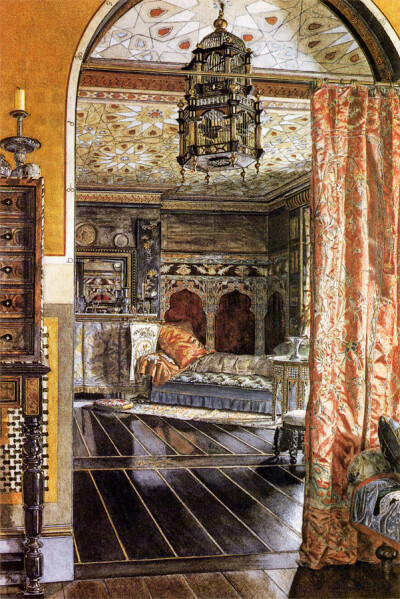 Anna Alma-Tadema, The Drawing Room at Townshend House, 1885