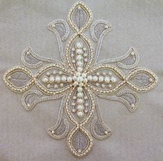 Russian ecclesiastical embroidery, cross for the altar stand.