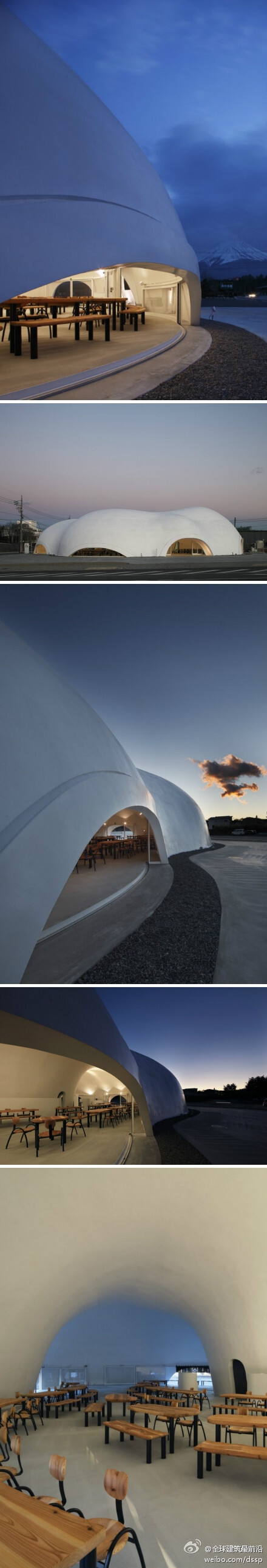 Hoto Fudo 富士山下的"蒙古包",日本某餐饮建筑,Yamanashi, Japan A project by: Takeshi Hosaka architects