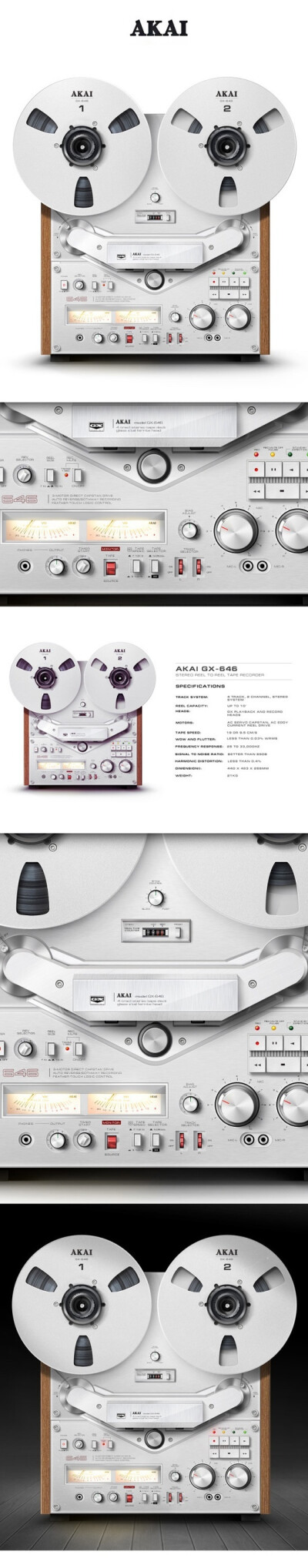 AKAI GX-646 by Ilya Kulikov 工业设计