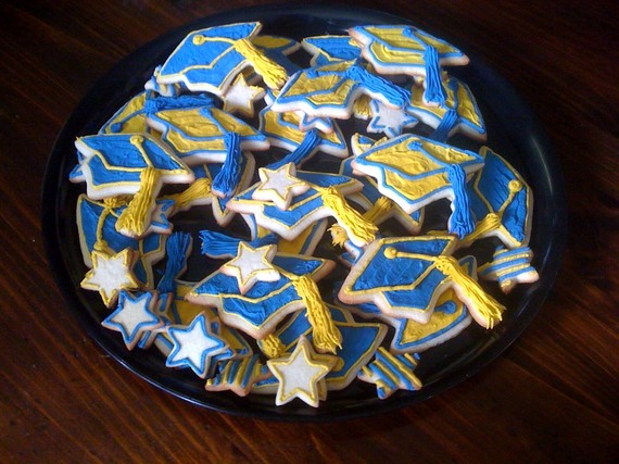 Graduation Cap Sugar Cookies