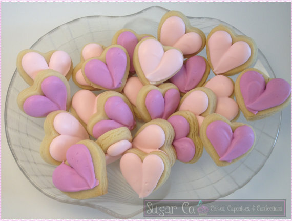 Mini Heart Sugar Cookies,8 dozen