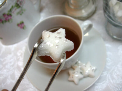 Little Twinkle Star Shaped Sugar Cubes with Edible Glitter Stars 6 Dozen