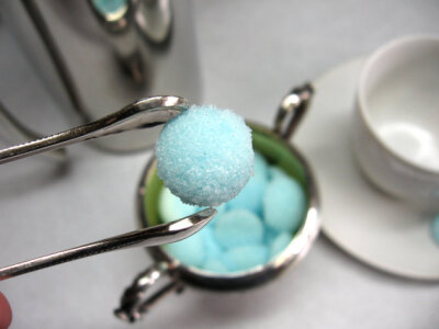 3 Dozen Teaspoon Sugar Dots Tiffany Turquiose Blue