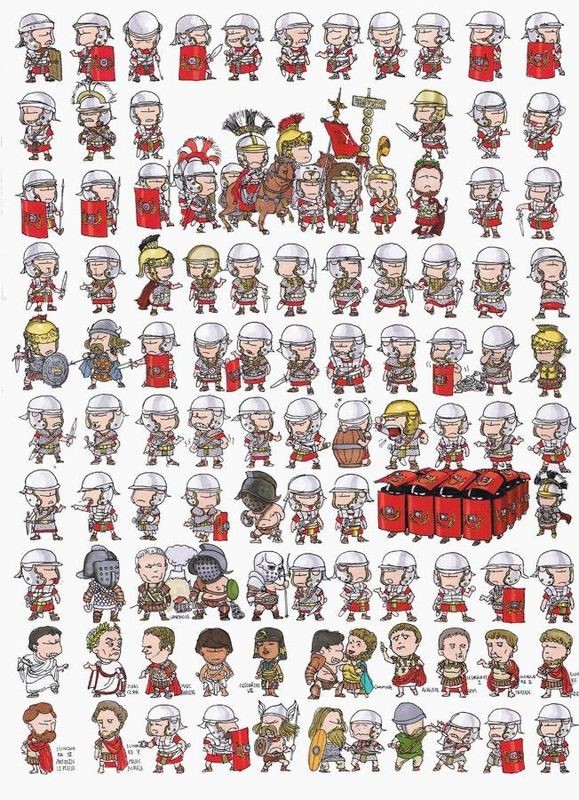 q版世界军队细节很好玩罗马军