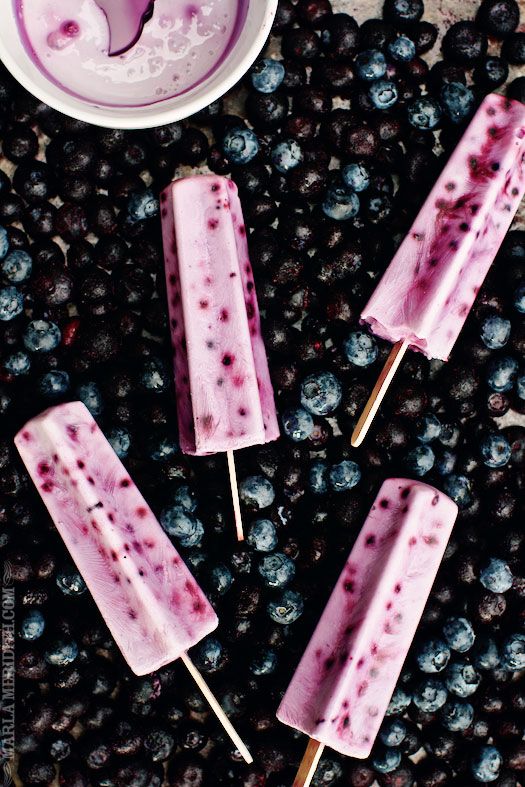 blueberry sour cream popsicles