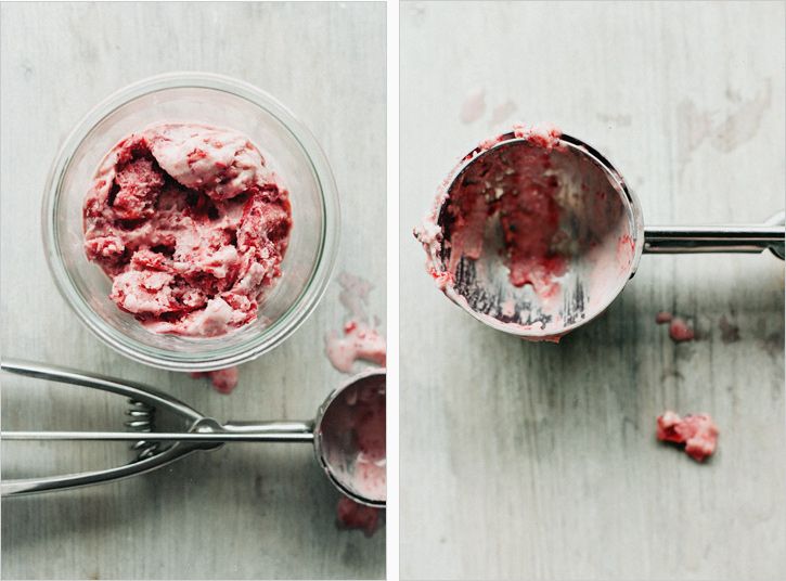 ROASTED STRAWBERRY COCONUT MILK ICE CREAM