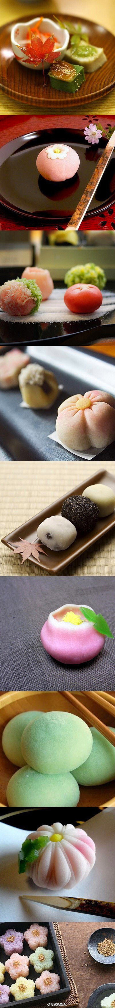 日本和果子，好看又好吃~~