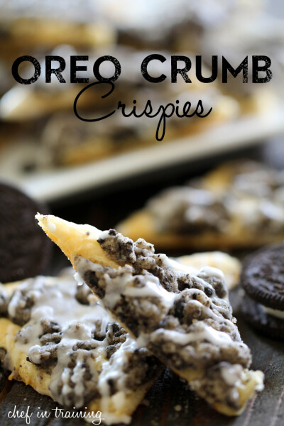 Oreo Crumb Crispies from chef-in-training.com ...(食譜在鏈接能找到)