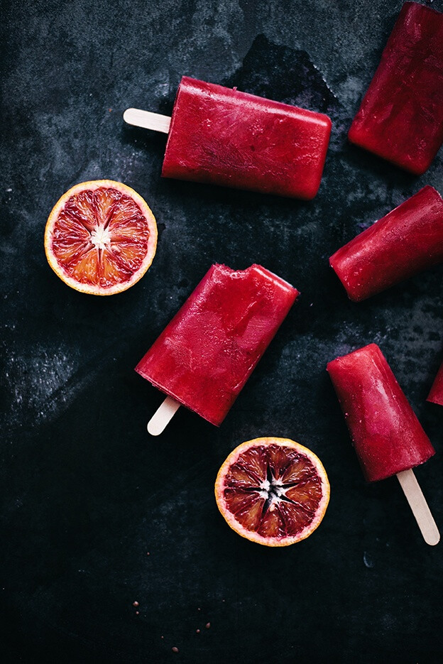 Blood Orange Popsicles