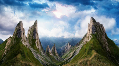 Photograph The famous Sabre-Tooth Mountains by John Wilhelm on 500px