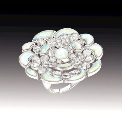 Chanel（香奈儿）全新的顶级珠宝「Jardin de Camélias」，以一系列出众的作品重新诠释香奈儿的永恒经典——山茶花。