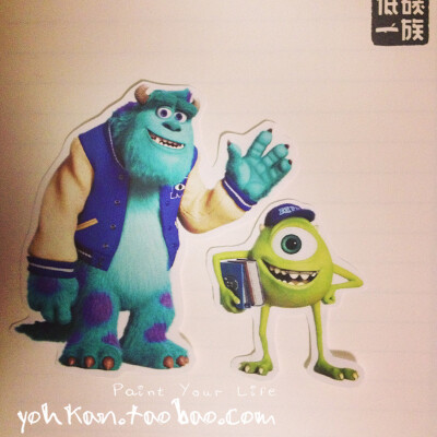 怪物大学 Monsters University 卑鄙的我 神偷奶爸 手帐 行李箱贴