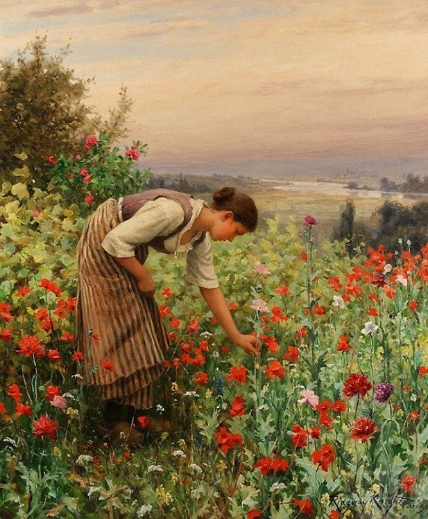 【Louis Aston Knight and Daniel Ridgway Knight 油画】孤独，是因为你不知道宁静的价值。