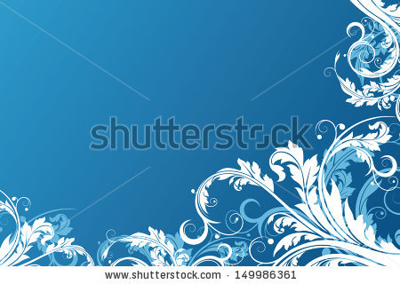 Abstract Floral Background, decorative background - stock photo