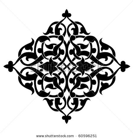 Arabic floral pattern - stock vector