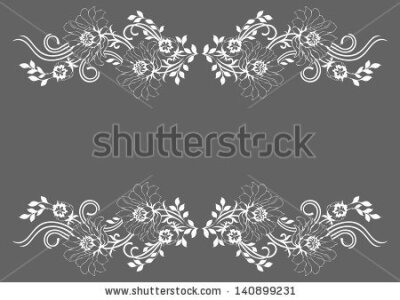 Decorative elements pattern design - stock photo