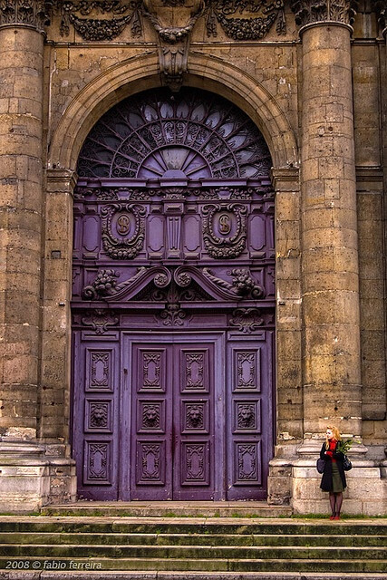 Purple Church Doors