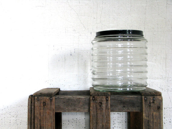 store dispenser glass jar - urban modern farmhouse kitchenwares