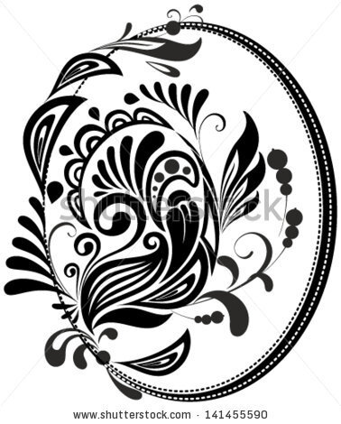 Vector Illustration. Decorative pattern on a white background - stock vector