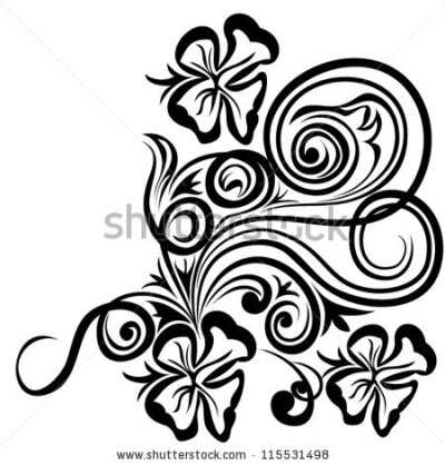 abstract swirl element - stock vector