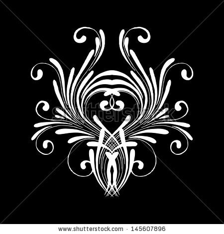 flowers pattern on a white background - stock vector