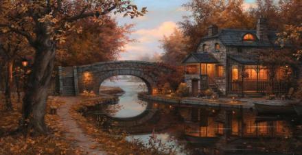 来自俄罗斯画家Evgeny Lushpin的油画作品，张张精美，乍一看还以为是摄影作品！他的作品被众多博物馆和私人藏家收藏