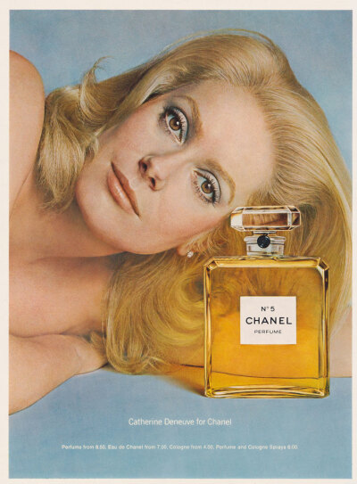 Catherine Deneuve for Chanel en 1976