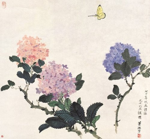 萧淑芳画的花儿