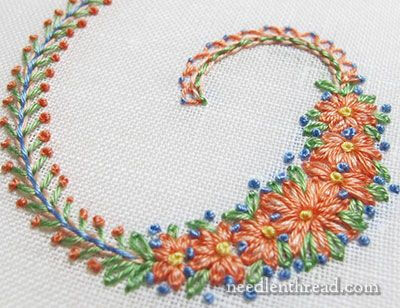 Stitch &amp; Color Combinations on Decorative Initials